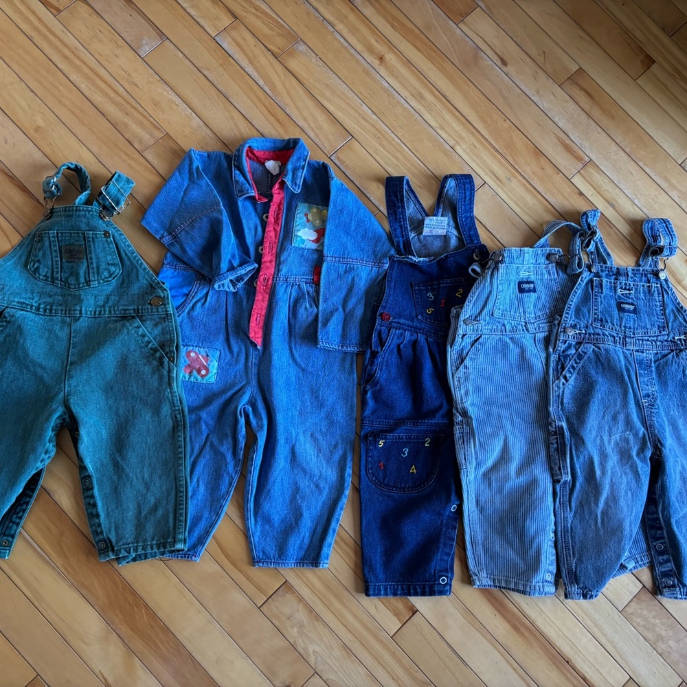 Vintage OshKosh Denim Overalls Snugabye and more